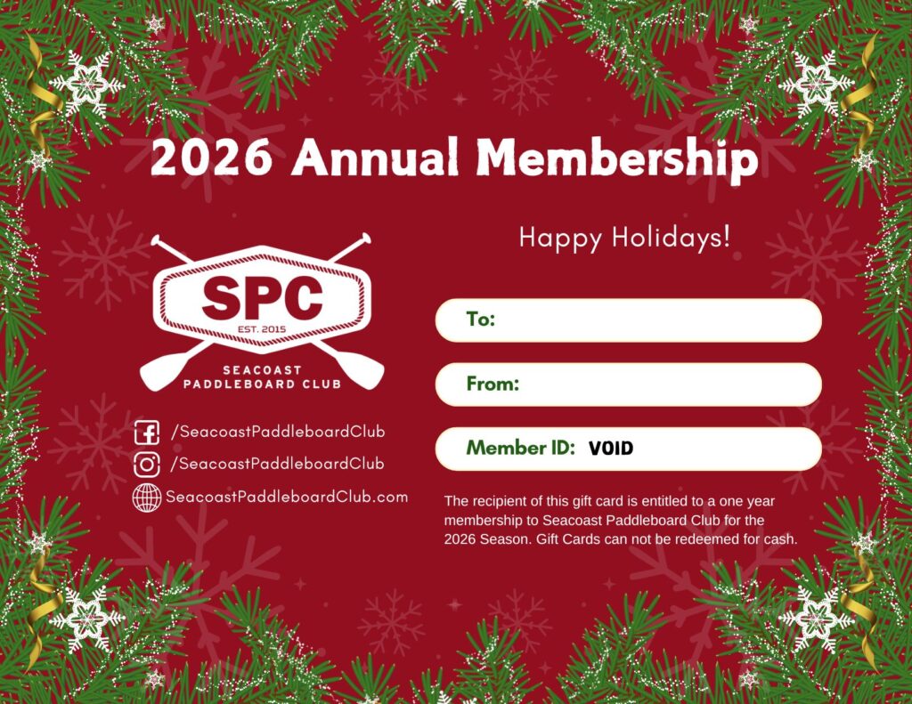 Holiday Gift Card for Seacoast Paddleboard Club